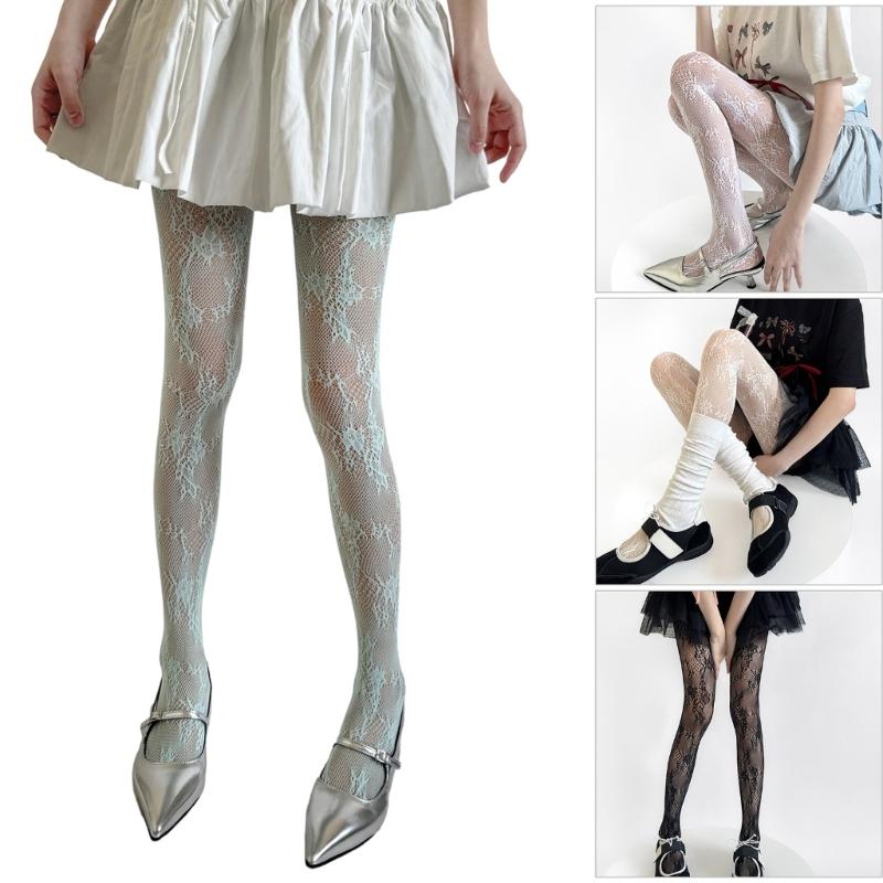 Patterned Fishnet Stockings Leggings,High Waist Tights Stockings for Women,Fishnets Thigh High Stockings Pantyhose