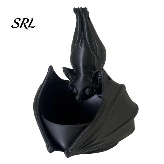 Unique Succulents Container Hanging Bat Plant Pot, 3D Printed Owl Planter, Halloween Garden Accessories Gothic Holder for Trailing Vines, Home