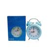 3-Inch Metal Craft Daisy Modern Bell Alarm Clock, Round Simple And Super Loud Noise
