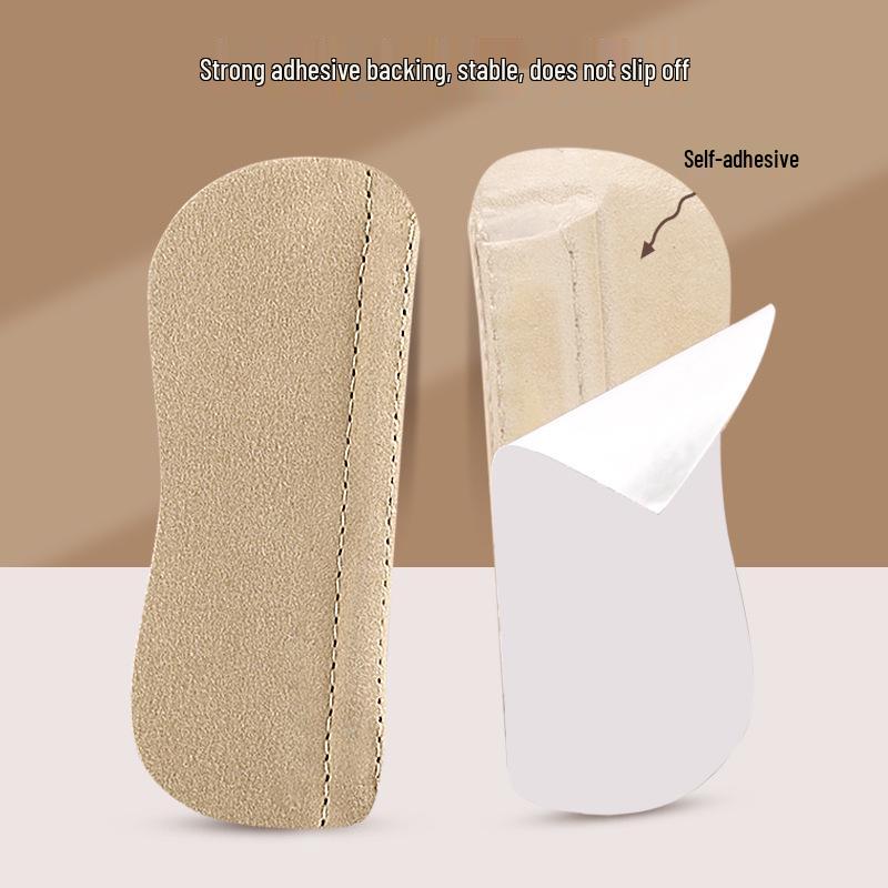 Microfiber Heel Stickers: Anti-Abrasion, Anti-Slip Shoe Inserts for Men & Women; Ideal for Size Mismatches and High Heels.