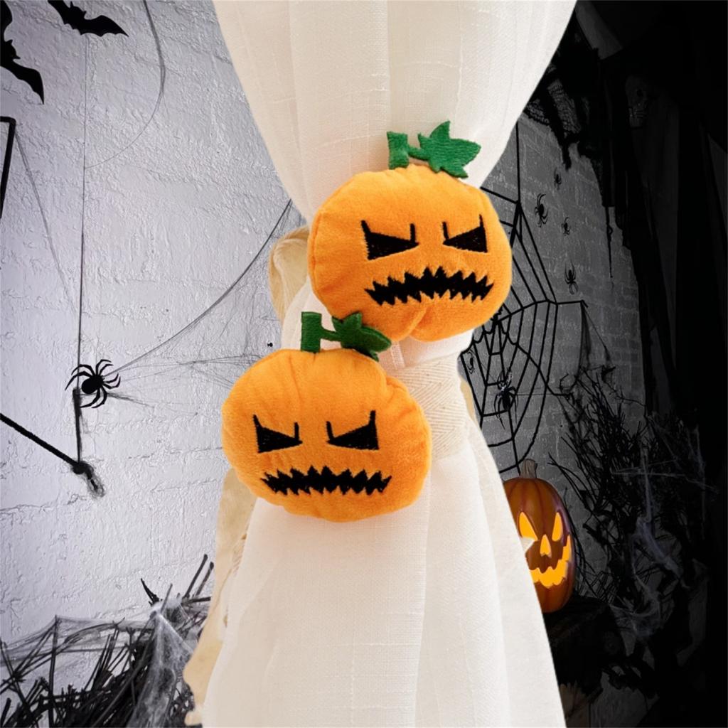 Halloween Ghost Curtain Tiebacks Adorable Plush Ghost Curtain Holdbacks for Spooky Home Decorations