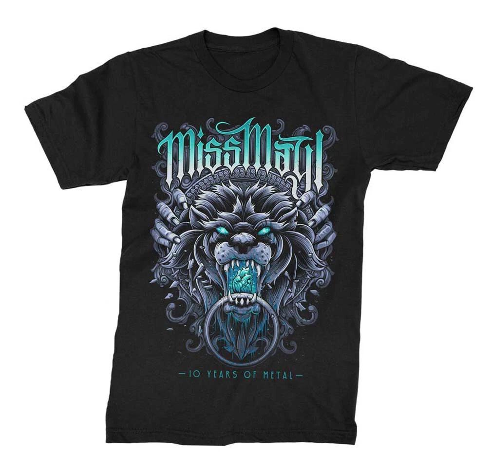 Miss May I 10 Years of Metal Mens T Shirt Rock and Roll Classic Tee New Black