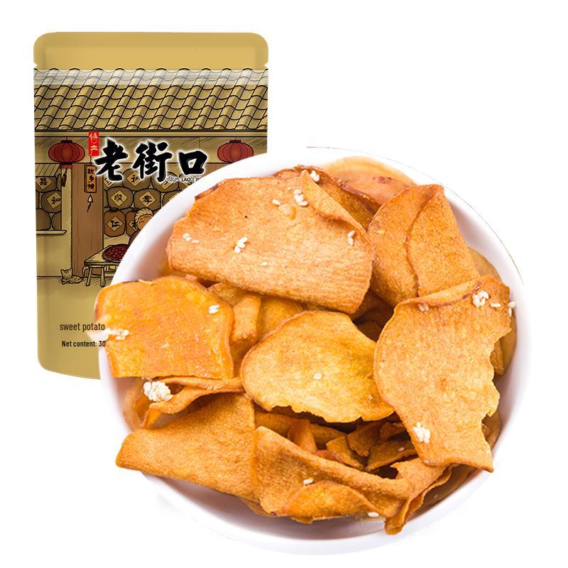 Laojie Kou Crispy Sweet Potato Chips 300g