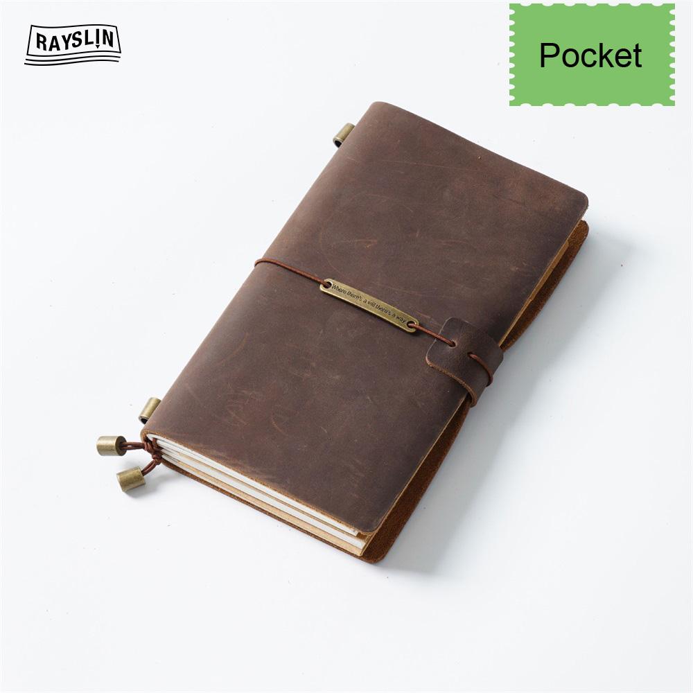 7 Farben 4 Größen Reisetagebuch Echtes Leder Cover Handgefertigtes Notizbuch DIY A5 Tagebuch Büro Schule Notizbuch Kostenlose Namensprägung