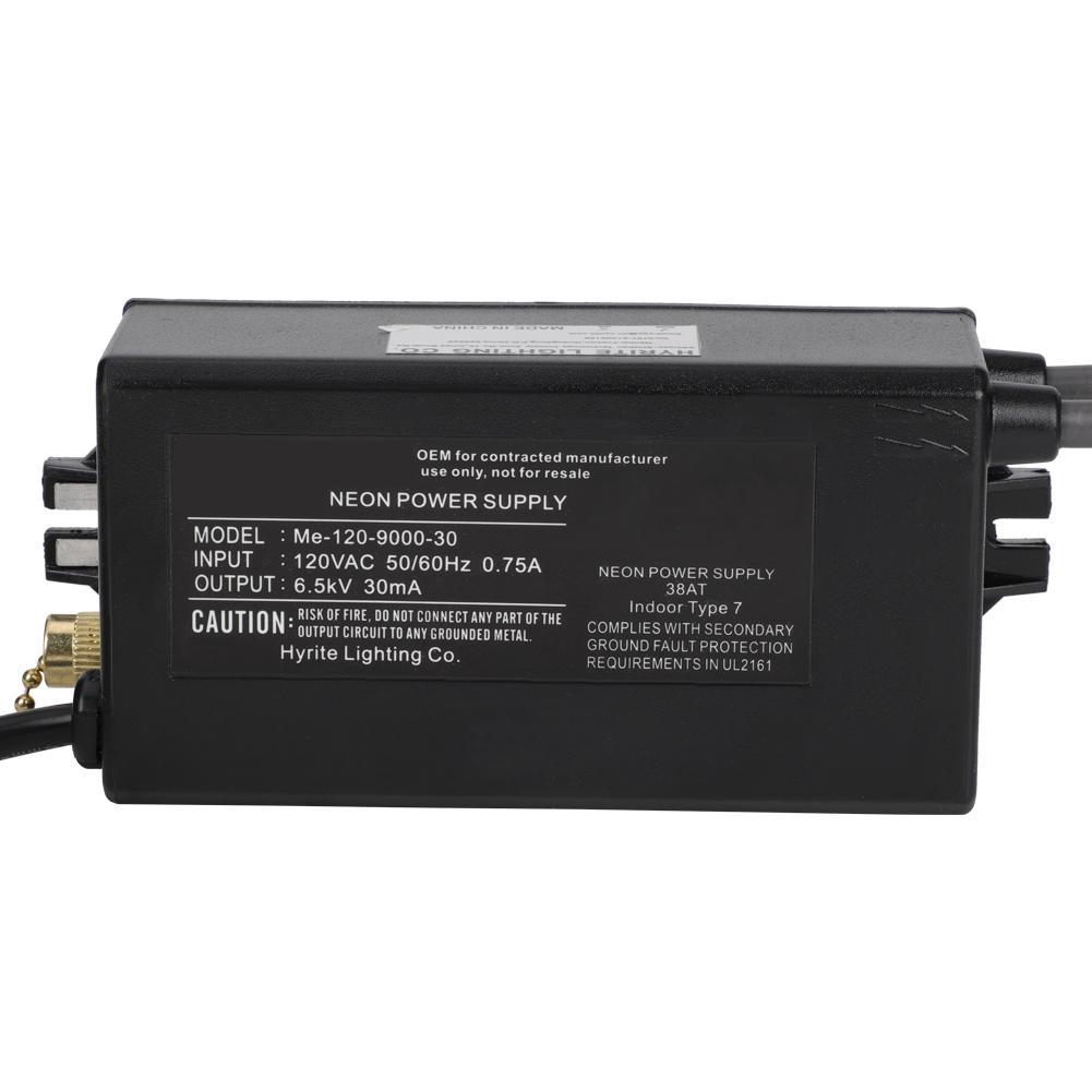 6.5KV 30mA Neon Light Electronic Transformer Power Supply Rectifier 120V US Plug