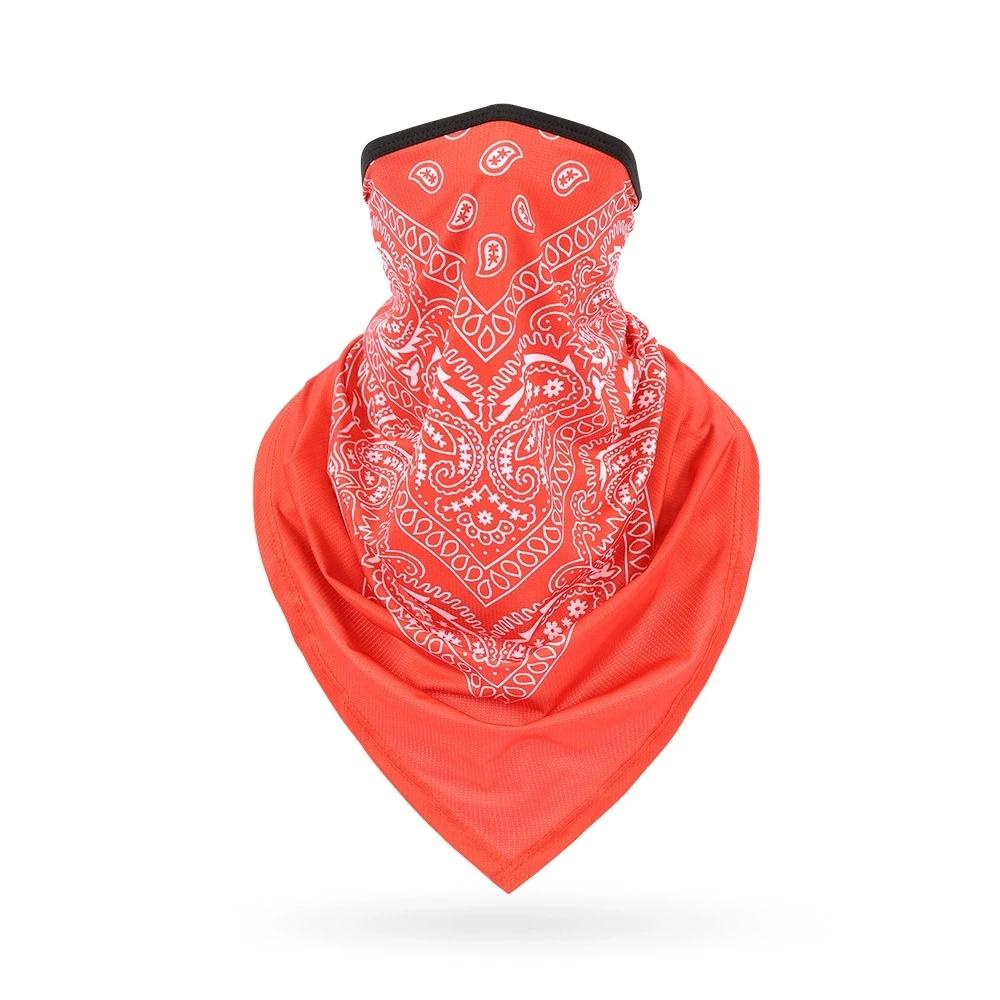 Multifunkční bandána maska černobílá Hip Hop Bandana šátek Paisley Nový ledový hedvábný tubusový nákrčník Turistický trojúhelníkový šátek One Size
