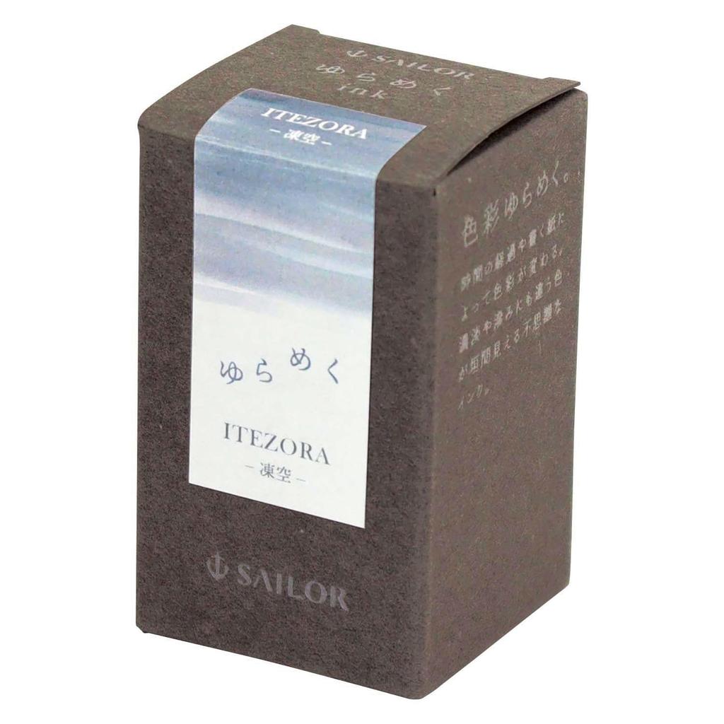 Sailor Fountain Pen Fountain Pen Bottle Ink Shimmering Ink Frozen Sky ITEZORA Dye 20ml 13-1529-206