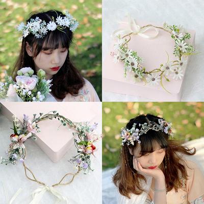 1PC Floral Head Band Spring Festival Headwear Fashion Wreath Flower Wedding Multiple Options Available