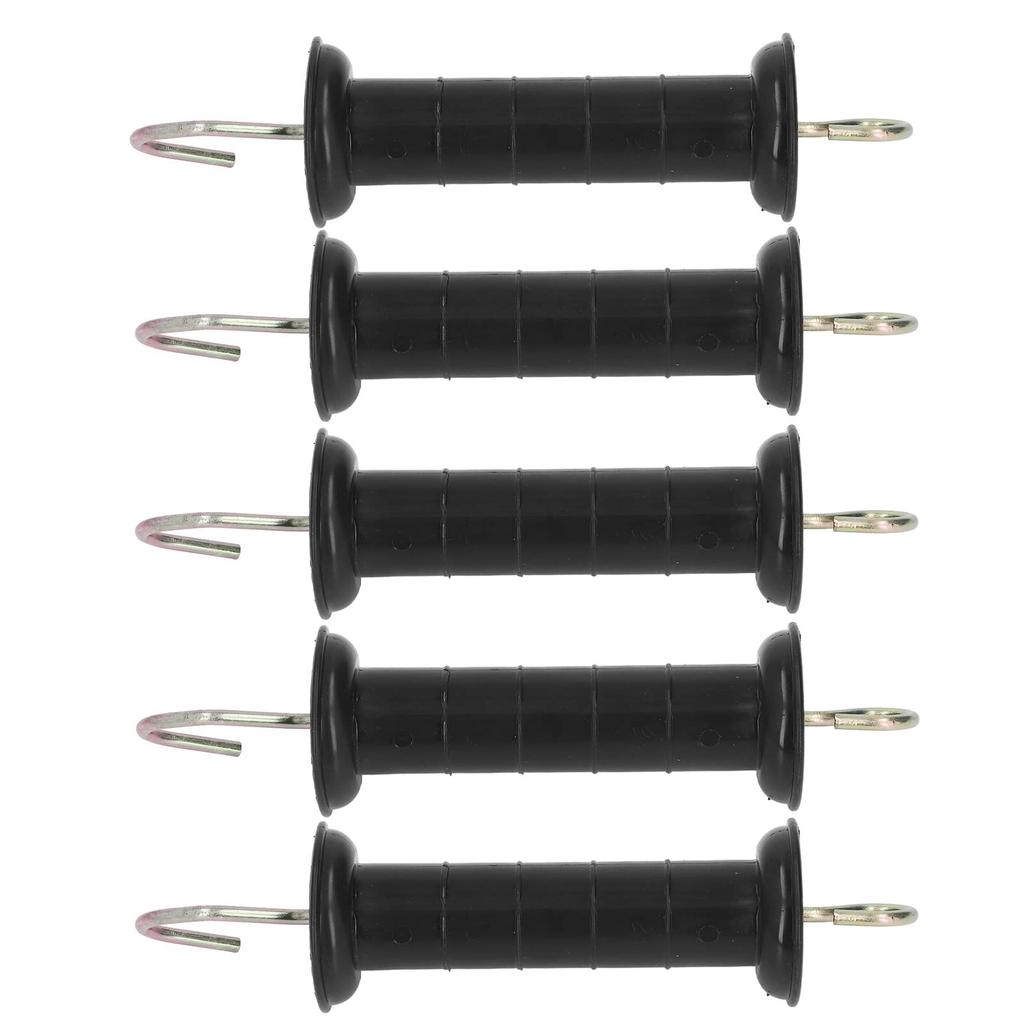 5 Stück Elektrischer Zaunhenkel Isolierter Torgriffstange für Bauernhöfe und Weiden mit Metallhaken, Einfach zu bedienen, Einfach direkt in die Hakenstange f einhaken