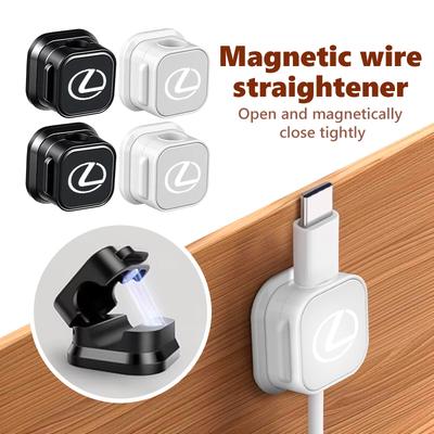 For Lexus Magnetic Protector Cable Clip Organizer USB Charger Cable Holder Cable Management IS350 ES350 IS250 IS460 IS220h IS300