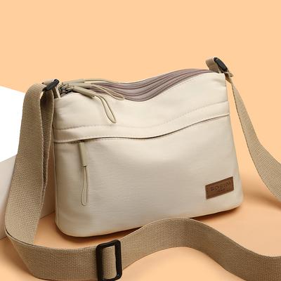 Damskie codzienne torby crossbody z tkaniny nylonowej, z wieloma kieszeniami, o małej pojemności, hobo, na ramię, wiosna, najnowsza moda, listonoszka