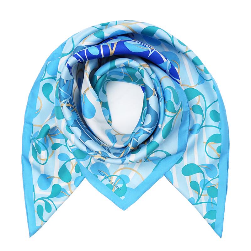 MARJA KURKI Elegant Silk Square Scarf