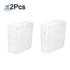 2Pcs Plastic Cheese Slice Storage Box Transparent Leakproof Coffee Tea Bag Storage Box Stackable with Lid Seasoning Storage Box