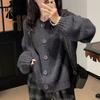 Damenmode, lässig, Herbst/Winter, einfarbig, bedruckt, langärmelig, O-Ausschnitt, Oberteile, Damenbekleidung, Wollstrickpullover