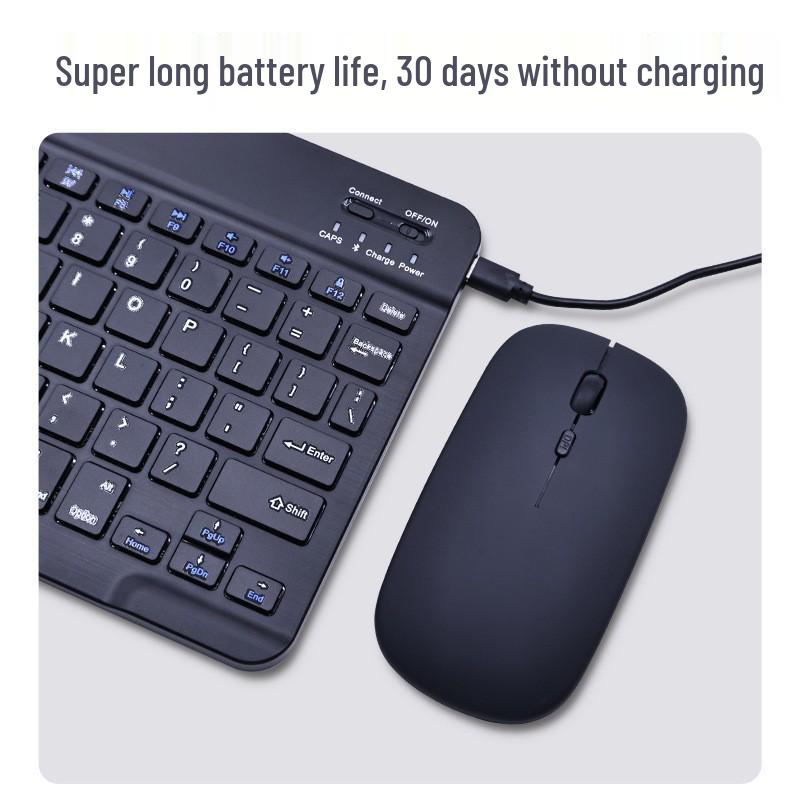 Rechargeable Wireless Bluetooth Keyboard & Mouse Set for iPad, Xiaomi, Huawei Tablets & Phones