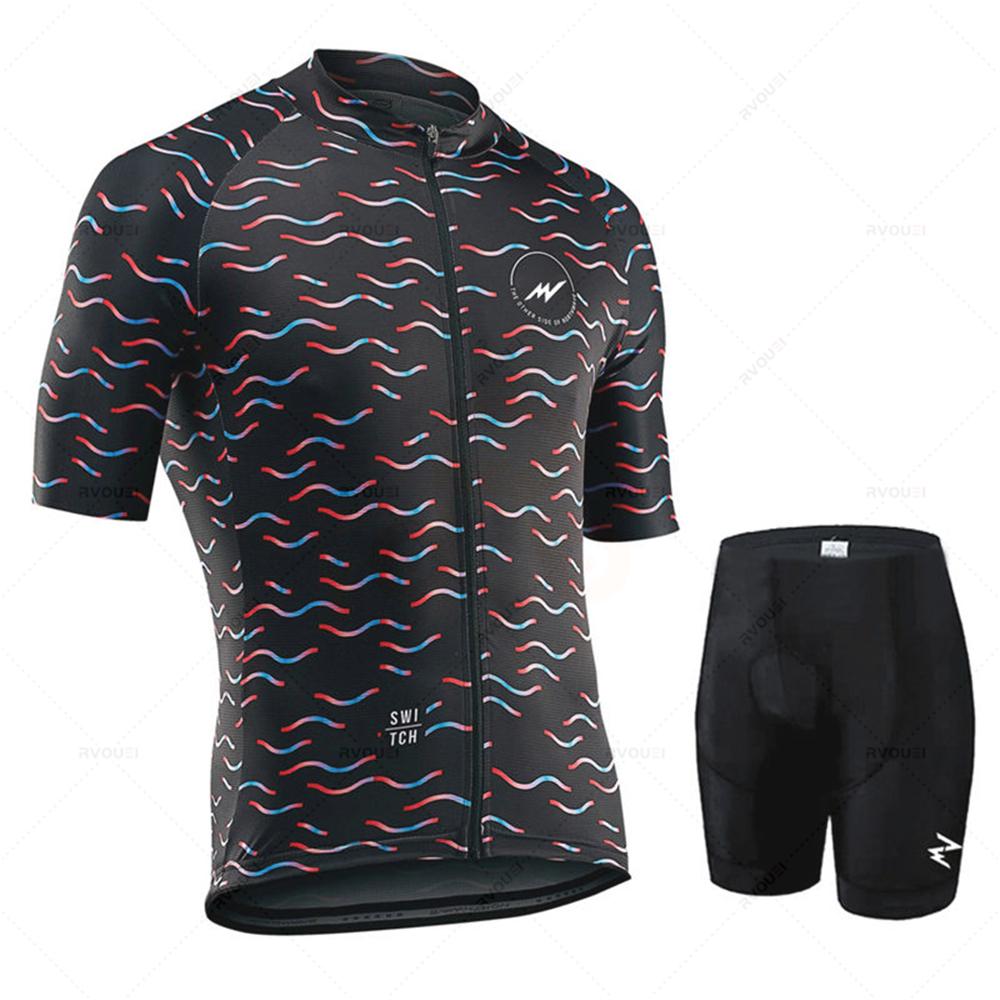 Set Breathable Cycling Clothing MTB Uniform Man Summer Short Sleeve Jersey Bike Maillot Ropa De Ciclismo 2026