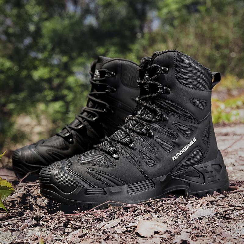 

Мужские походные ботинки Новые ботинки на платформе Кроссовки для активного отдыха Ботильоны 39 чёрный