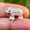 Estátua de Ídolo de Elefante Hindu Religioso de Prata Pura 999 5,5g Templo Pooja Colecionáveis de Prata Sólida Hathi Tromba para cima para riqueza, fortuna, sorte