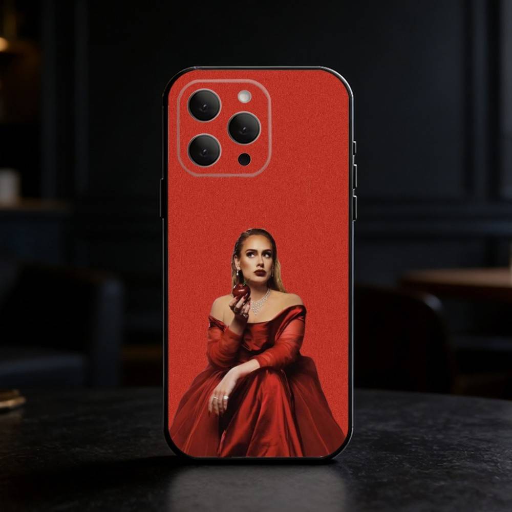 

A-Adele singer Phone Case For iPhone 17,16,15,14,13,12,11 Plus,Pro Max,SE4Soft Silicone Black Cover iPhone16e