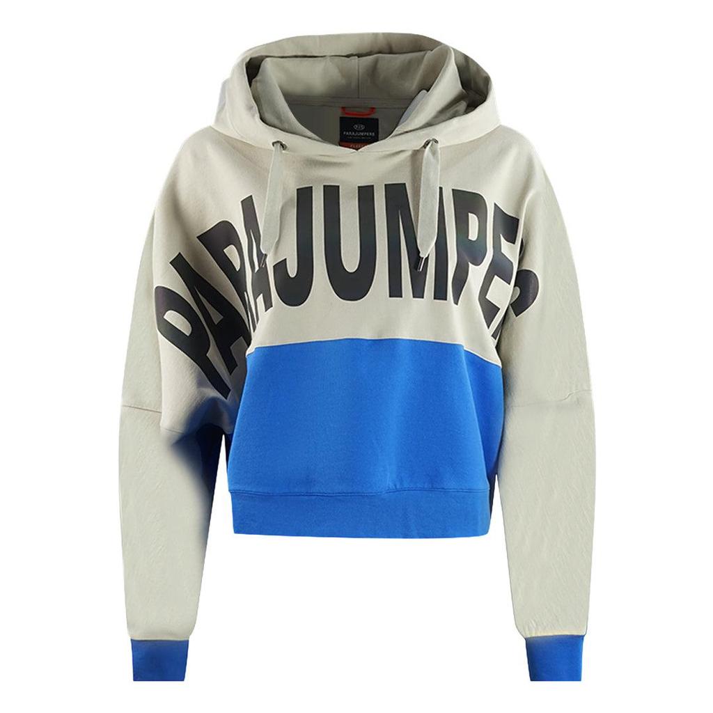 Parajumpers Womens/Ladies Big Logo Colour Block Crop Hoodie