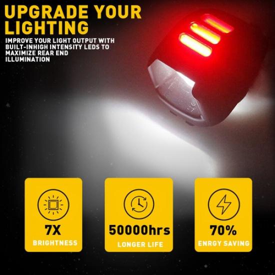 AUXITO LED Light License Plate White Red For Nissan 07-19 Frontier 08-15 Armada