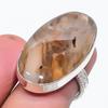 Natural Tube Agate Gemstone 925 Sterling Silver Jewelry Ring Size 6 Z9e83