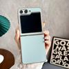 Durable Electroplated Leather Texture Phone Case For Samsung Galaxy Z Flip5 Anti-shock