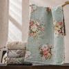 Pure Cotton Gauze Face Towel, With Floral Pattern, Made Of Cotton, Absorbs Water And Does Not Shed Lint, Suitable For Bathing And Hand Wiping