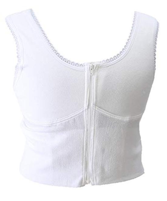 Kimono Hitotoki Takashima Chijimi Lake Biwa Long Body Front Japanese-style Bra, Sweat-Absorbing, Design, Pattern, Length, Shaper, Zipper, White,