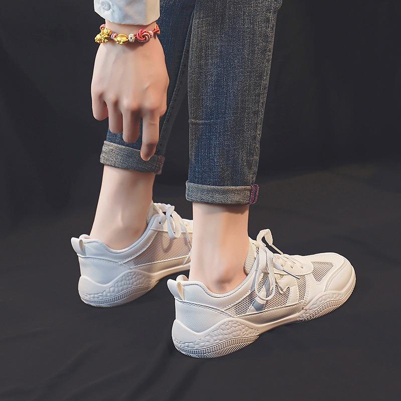 Breathable little white shoes student female tide summer new mesh board shoes street shooting sports shoes