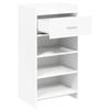 Shoe Cabinet with Drawers White 48 X 36 X 92 Cm Engineered Wood