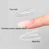 60 Adet Sandviç Tırnak Kalıpları Hızlı Tırnak Uzatma İçin Tırnak Kalıbı Başlangıç Seviyesi Profesyoneller Kadınlar İçin Plastik Tırnak Kalıbı Aletleri