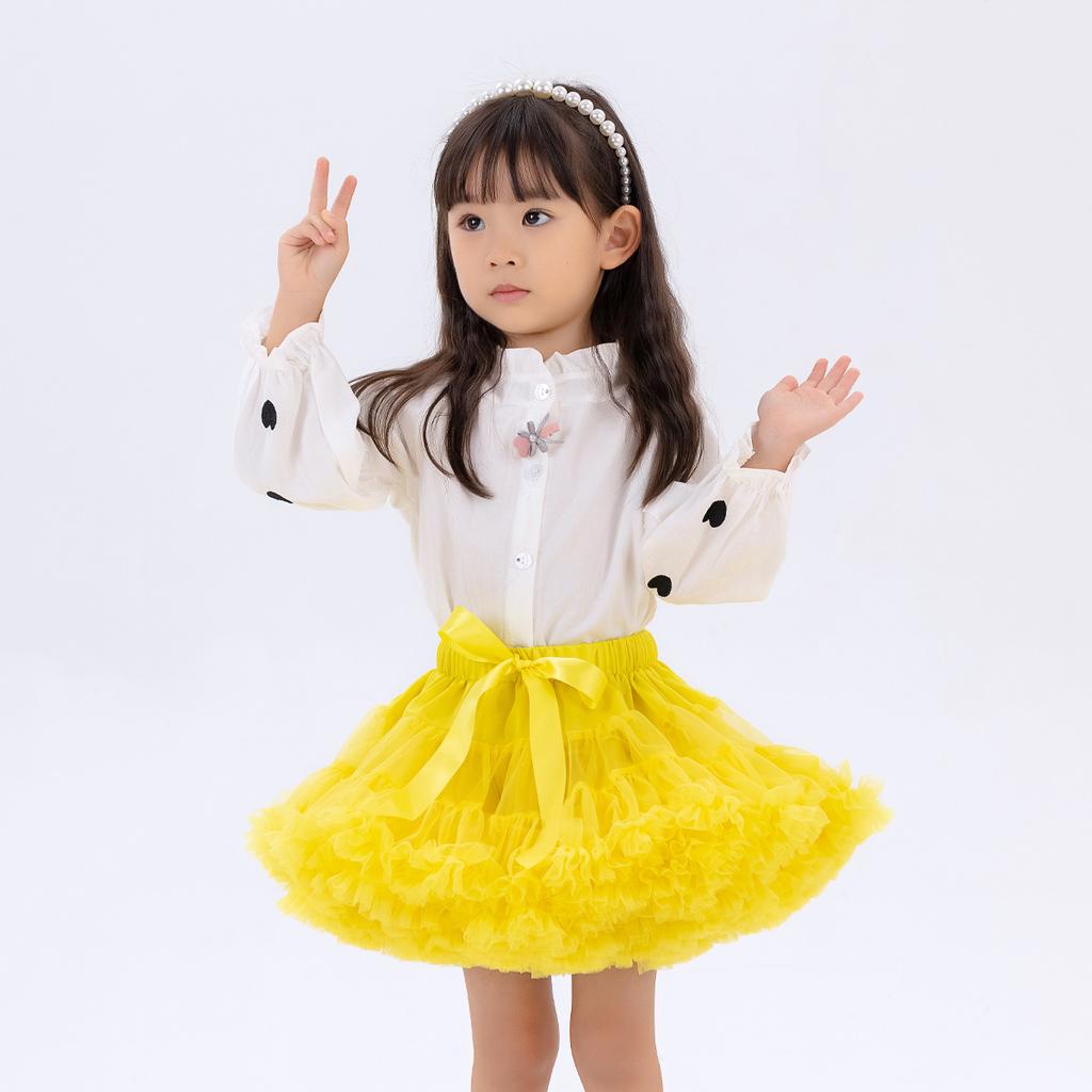 Girls Tulle Skirt Baby Children Tutu Pettiskirt Skirt Kids Fluffy Ballet Skirt Party Princess Girl Clothes