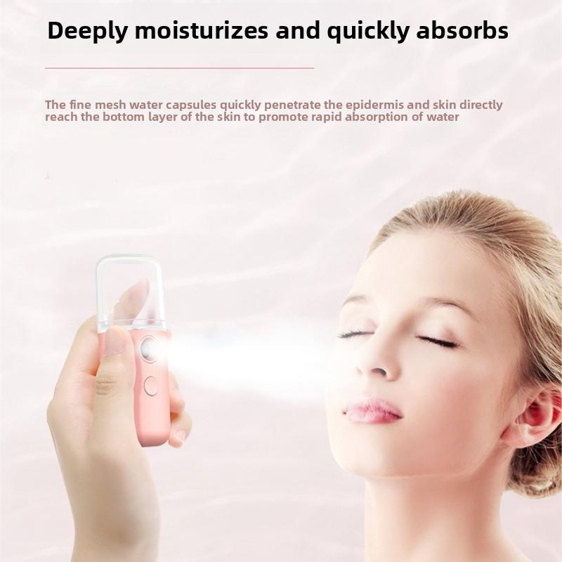 Portable Nano Mist Facial Hydrator Rechargeable Cooling Spray For Skin Moisturizing Refreshment