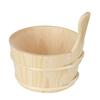 Bathroom Natural Sauna Barrel Bucket with Inner Liner Supplies Accessories for Sauna Room