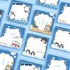10Pcs Cute Marine Animal Note Paper, Random Styles, 50 Pads Each, Size 3.15 × 3.15 Inches, Self-adhesive Note Pads That Can Be Pasted Multiple Times