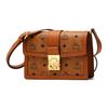 Neue MCM Tracy Visetos beschichtete Canvas mit Lederbesatz Umhängetasche Klein Damen Cognac MWSCAXT01CO001