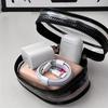 Mini Clear PVC Zipper Storage Bag with Keychain Loop for Earphones and Chargers