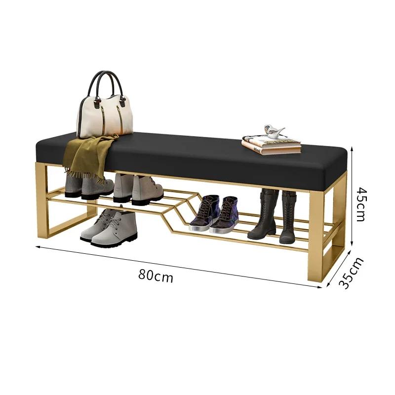 Light luxury shoe-changing stool home door entry can sit-type shoe-changing stool shoe cabinet simple wearing shoe stool bench