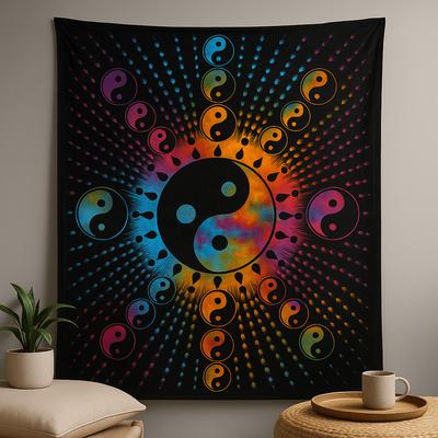 Yin Yang Tapestry Cotton Wall Hanging