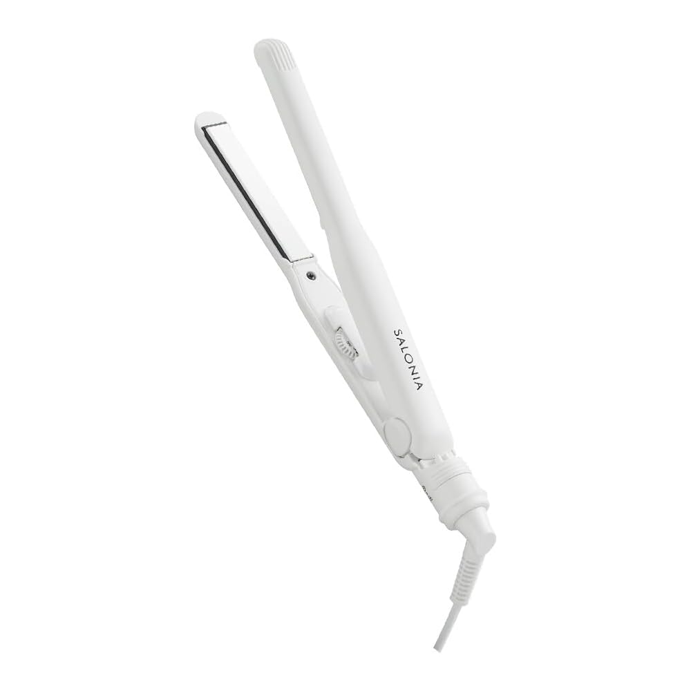 

Salonia SL-004SW Hair Straightener 15mm White Dual Voltage Hair Iron