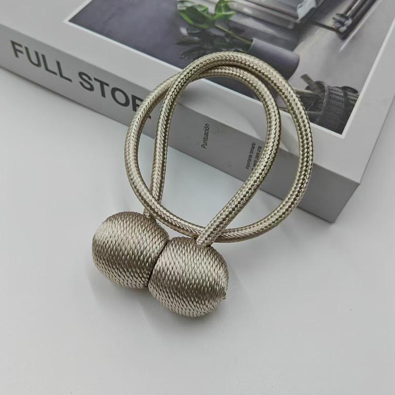 Magnetic Headphone Style Curtain Tiebacks - No-Punch Modern Minimalist Design