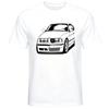 Classic Car Black Line Art Graphic T‑Shirt