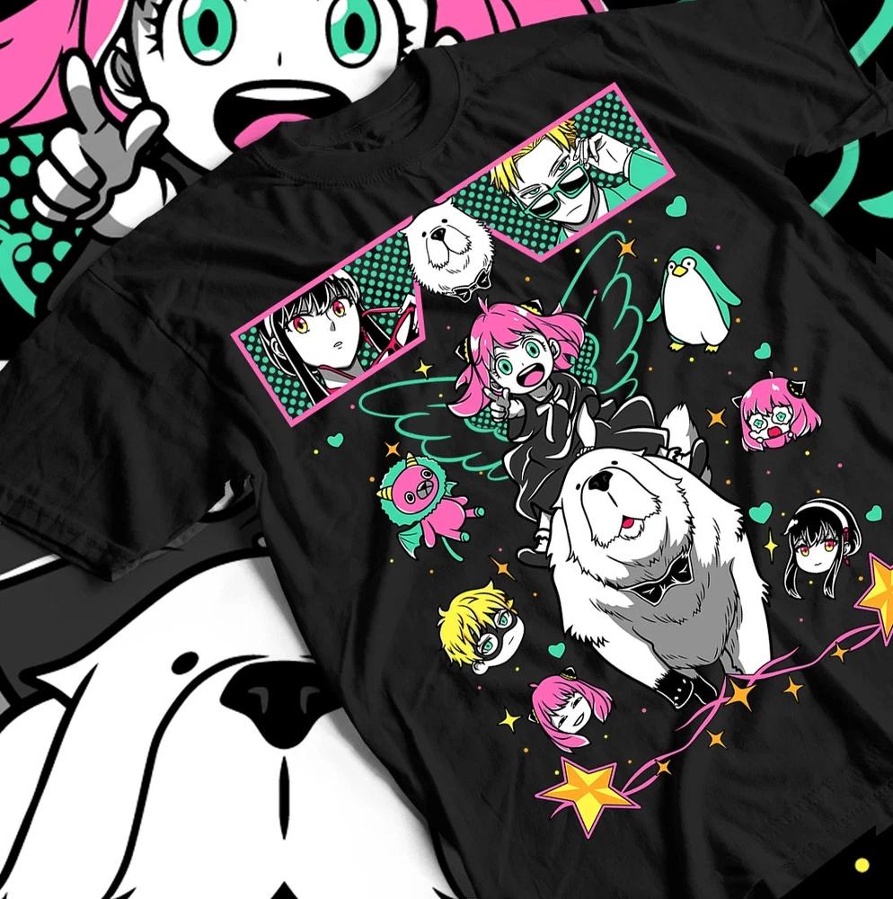 Spy X Family Loid Anya Bon Forger Black Tshirt Gift For Fan S
