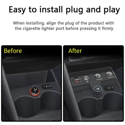 For Volkswagen Polo / Cross Polo / GTI / Blue GT / R WRC Car Charger Cigarette Lighters USB Fast Charging Cables Power Adapters