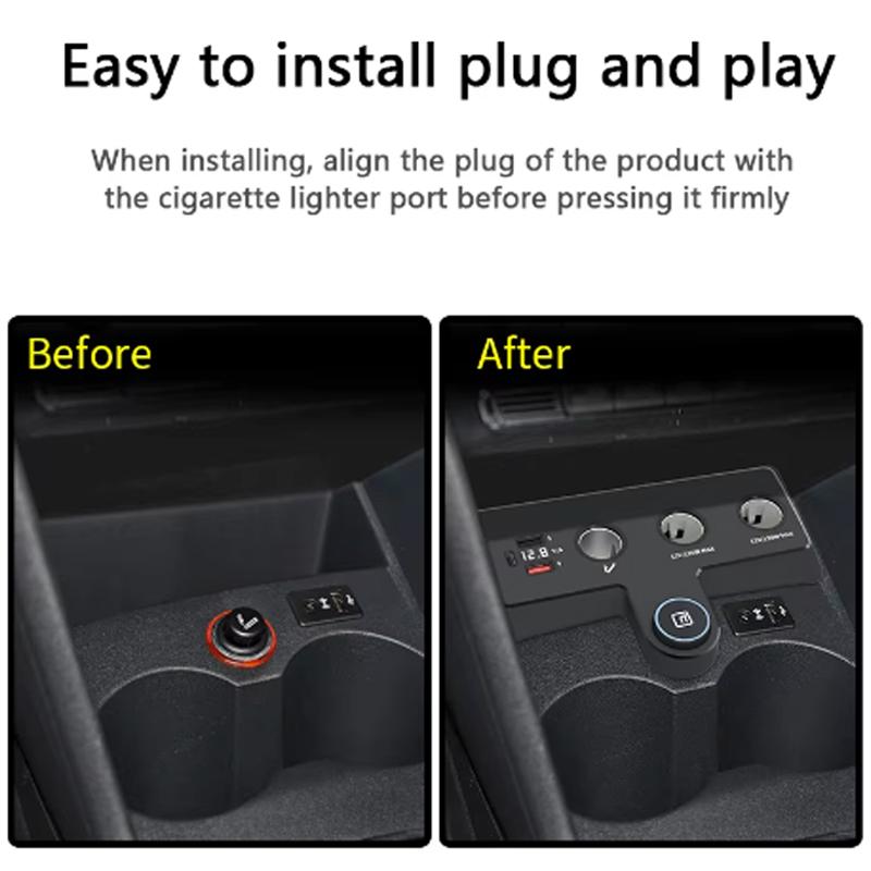 For Volkswagen Polo / Cross Polo / GTI / Blue GT / R WRC Car Charger Cigarette Lighters USB Fast Charging Cables Power Adapters