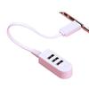 Three-Port USB Charging Hub with Extension Cord for Mobile Phones