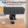 Desktop Edge Power Outlets with USB Ports 18W Fast Charging Station 8/6 AC Outlet and 6.6ft Power Cord Fit 1.6in Tabletop Edge