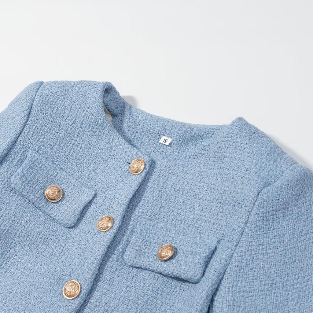 European and American Style Autumn and Winter New High-end Small Fragrant Coat Small Top