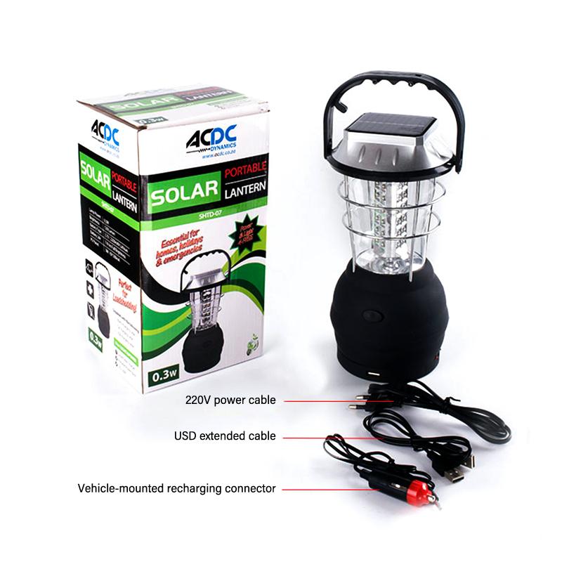 Rechargeable LED Camping Lantern Flashlight,Solar Powered Light With Hand Crank For Emergency,Mni Power Bank With USB